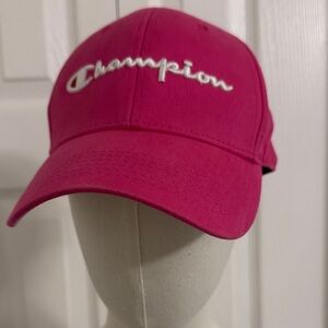 Champion Fuchsia Cap with White Logo